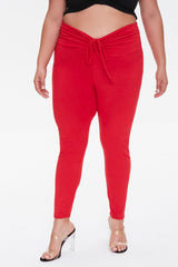 Plus Size Drawstring Leggings