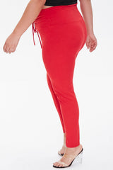 Plus Size Drawstring Leggings