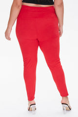 Plus Size Drawstring Leggings