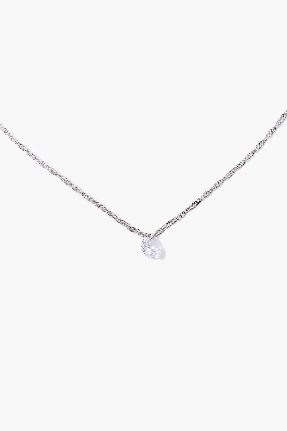 CZ Stone Charm Necklace