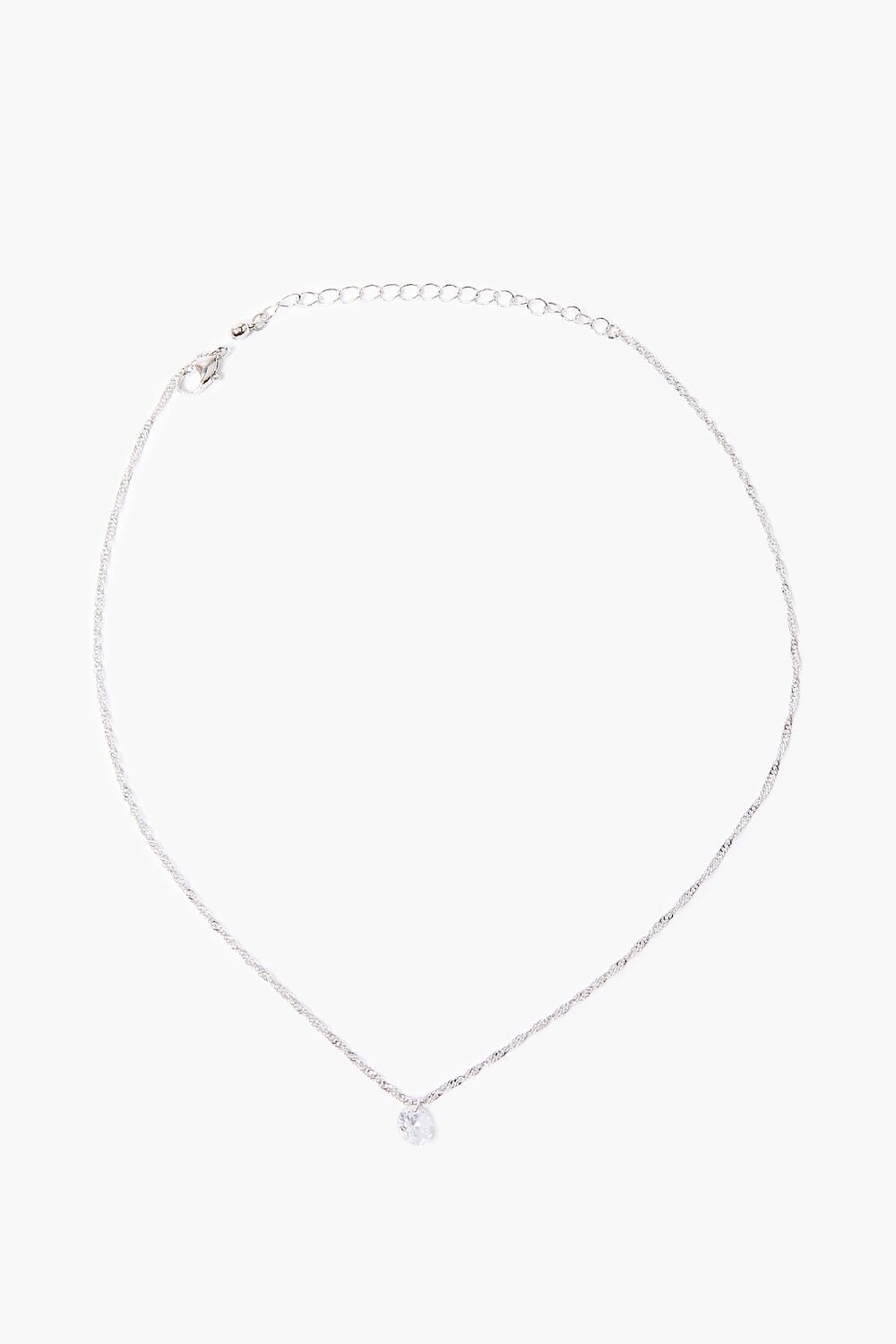CZ Stone Charm Necklace