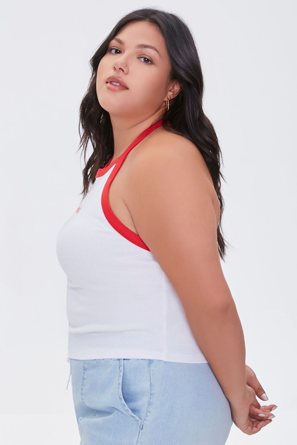 Plus Size Over It Halter Top