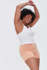 Plus Size Basic Organically Grown Cotton Hot Shorts