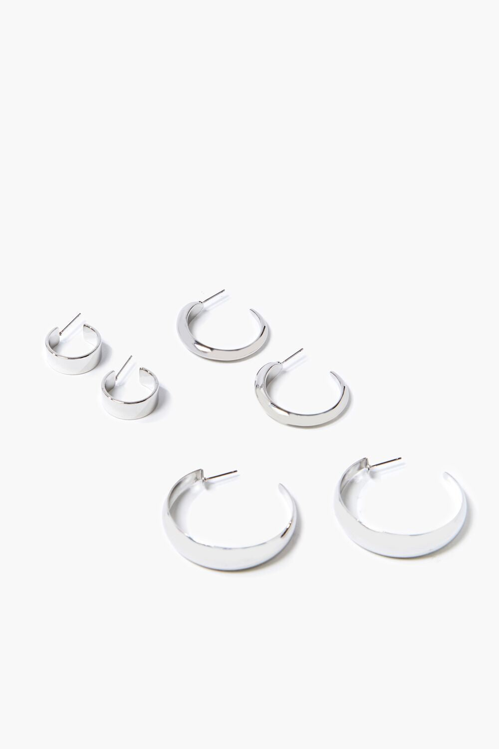 Wide-Band Hoop Earring Set