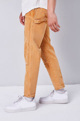 Distressed Paint Splatter Pants
