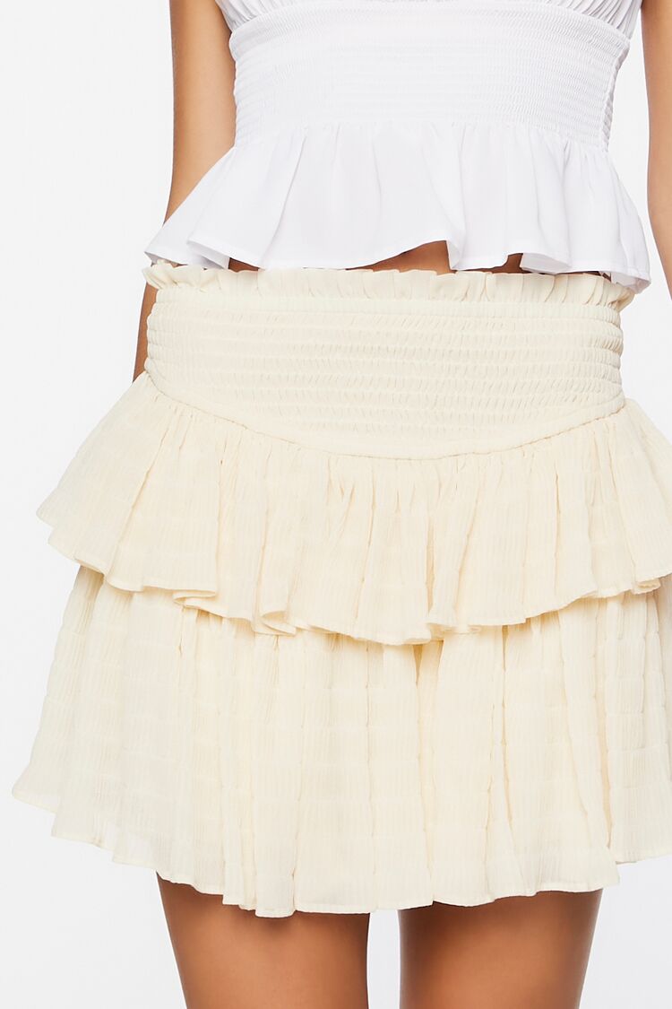 Tiered Ruffle Mini Skirt