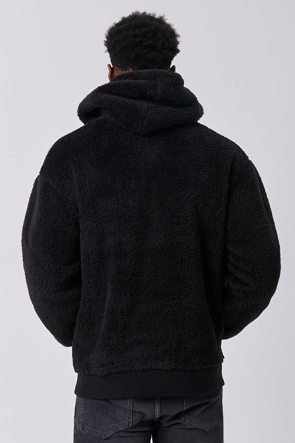 Faux Shearling Teddy Hoodie