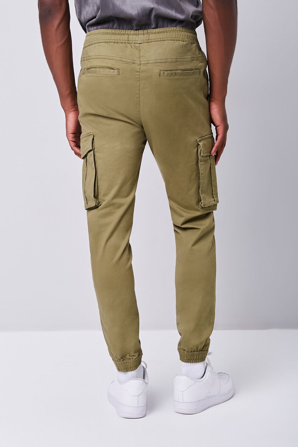 Twill Drawstring Cargo Pants