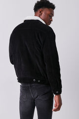 Corduroy Faux Shearling Jacket