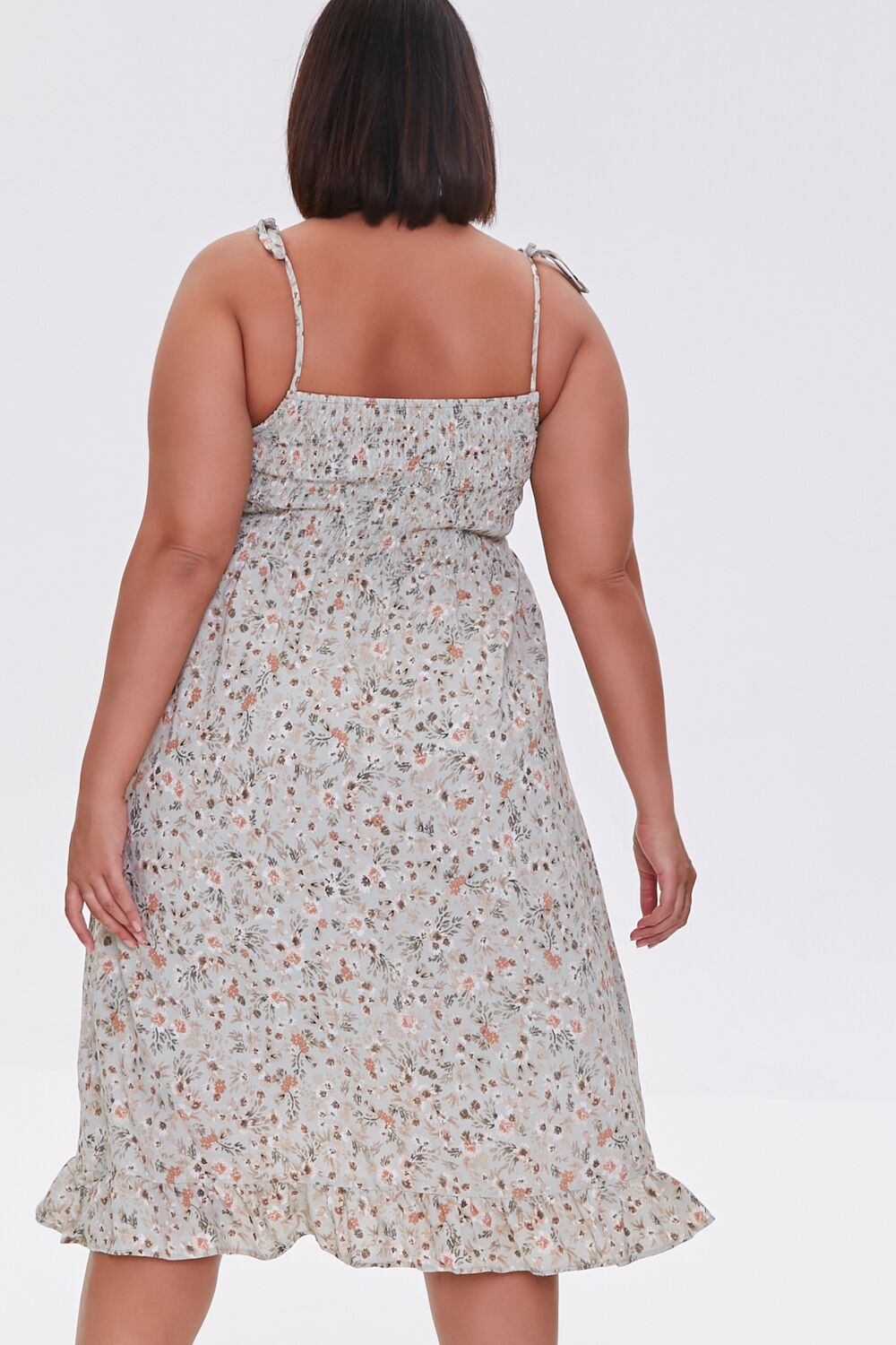 Plus Size Floral Print Dress