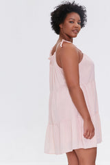 Plus Size Trapeze Mini Dress