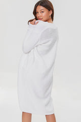 Fuzzy Knit Duster Cardigan