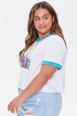 Plus Size Moxi Skates Ringer Tee