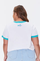 Plus Size Moxi Skates Ringer Tee