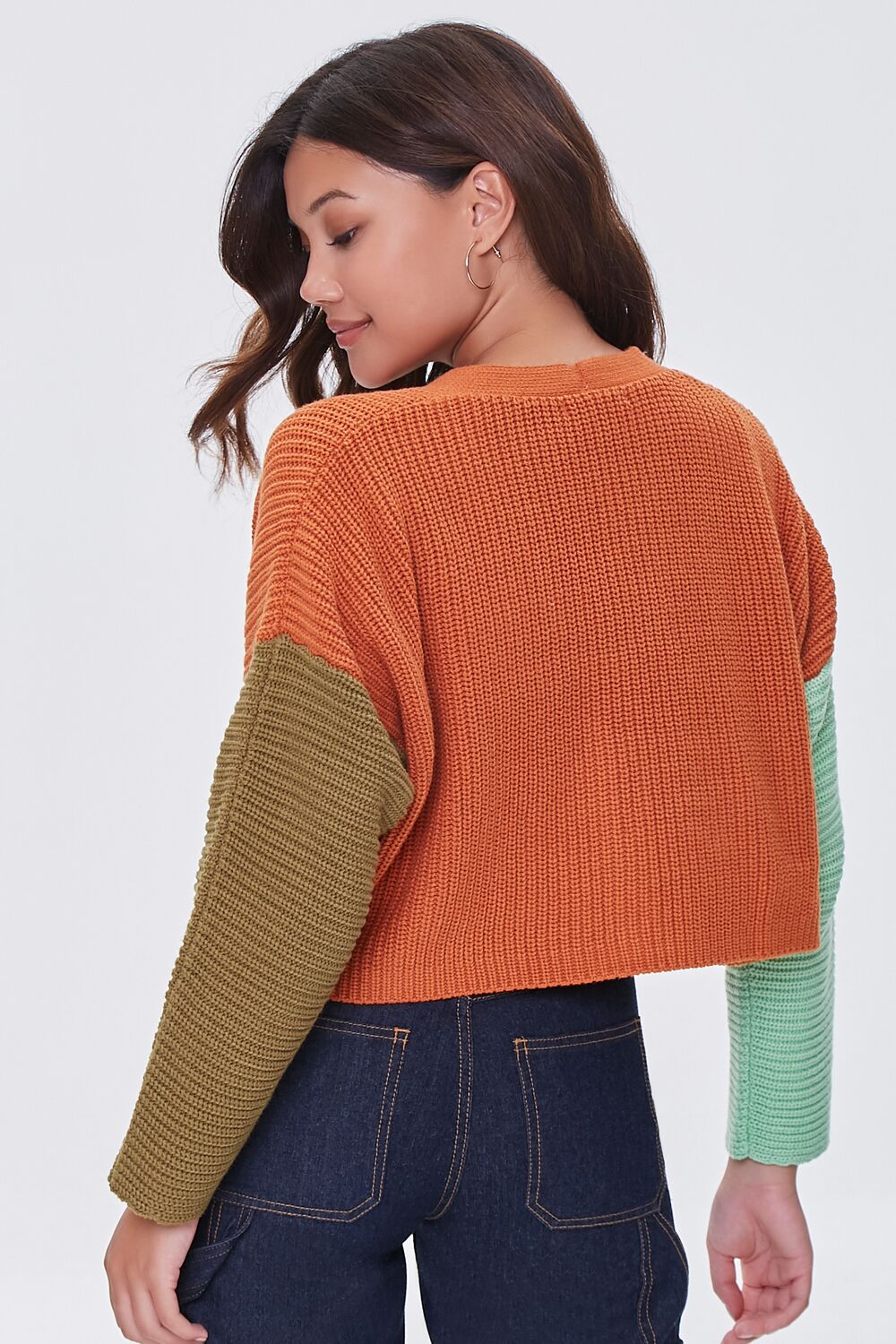 Colorblock Cardigan Sweater