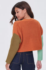 Colorblock Cardigan Sweater