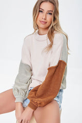 Colorblock Inverted-Seam Sweater