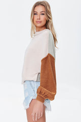Colorblock Inverted-Seam Sweater