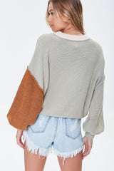 Colorblock Inverted-Seam Sweater
