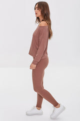 Ribbed Knit Top & Leggings Set