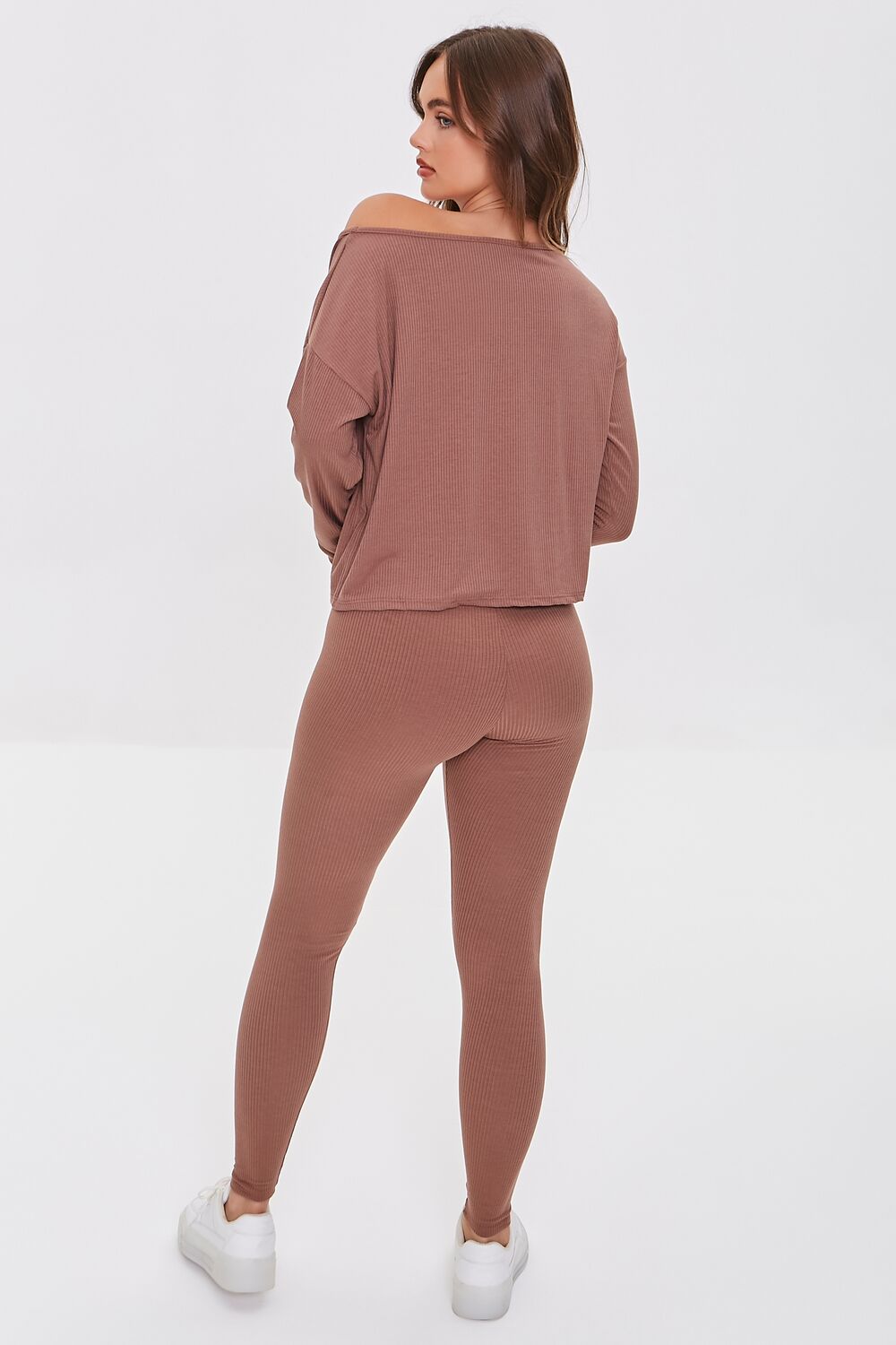 Ribbed Knit Top & Leggings Set