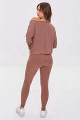 Ribbed Knit Top & Leggings Set