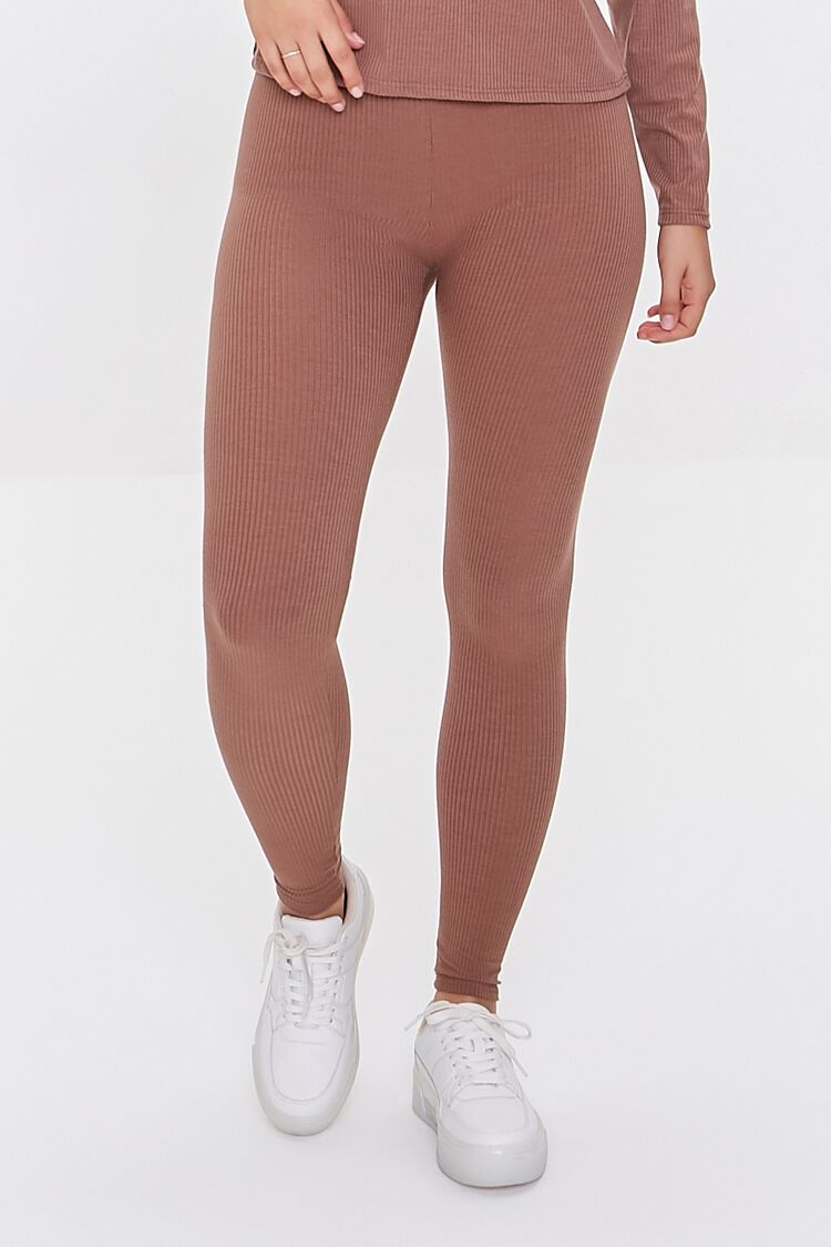 Ribbed Knit Top & Leggings Set