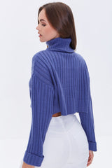 Ribbed Turtleneck Sweater