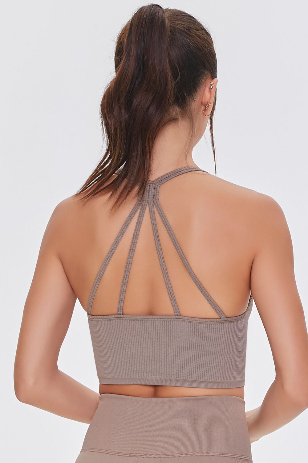 Seamless Caged-Back Sports Bra