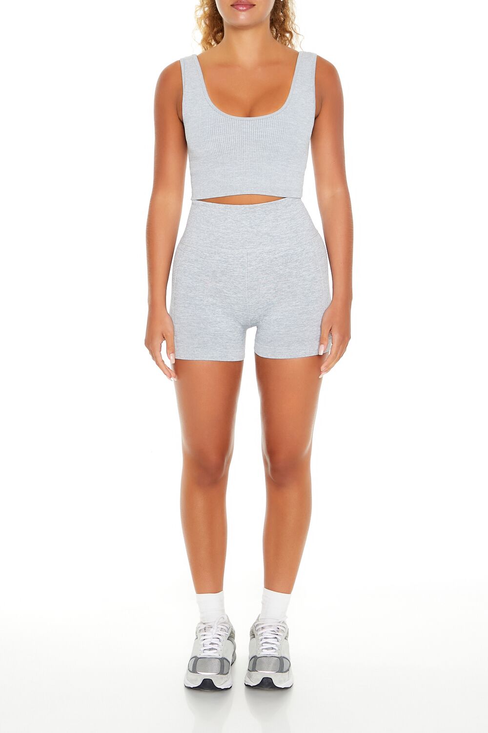 Seamless Ribbed Sports Bra