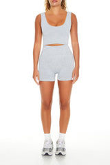 Seamless Ribbed Sports Bra