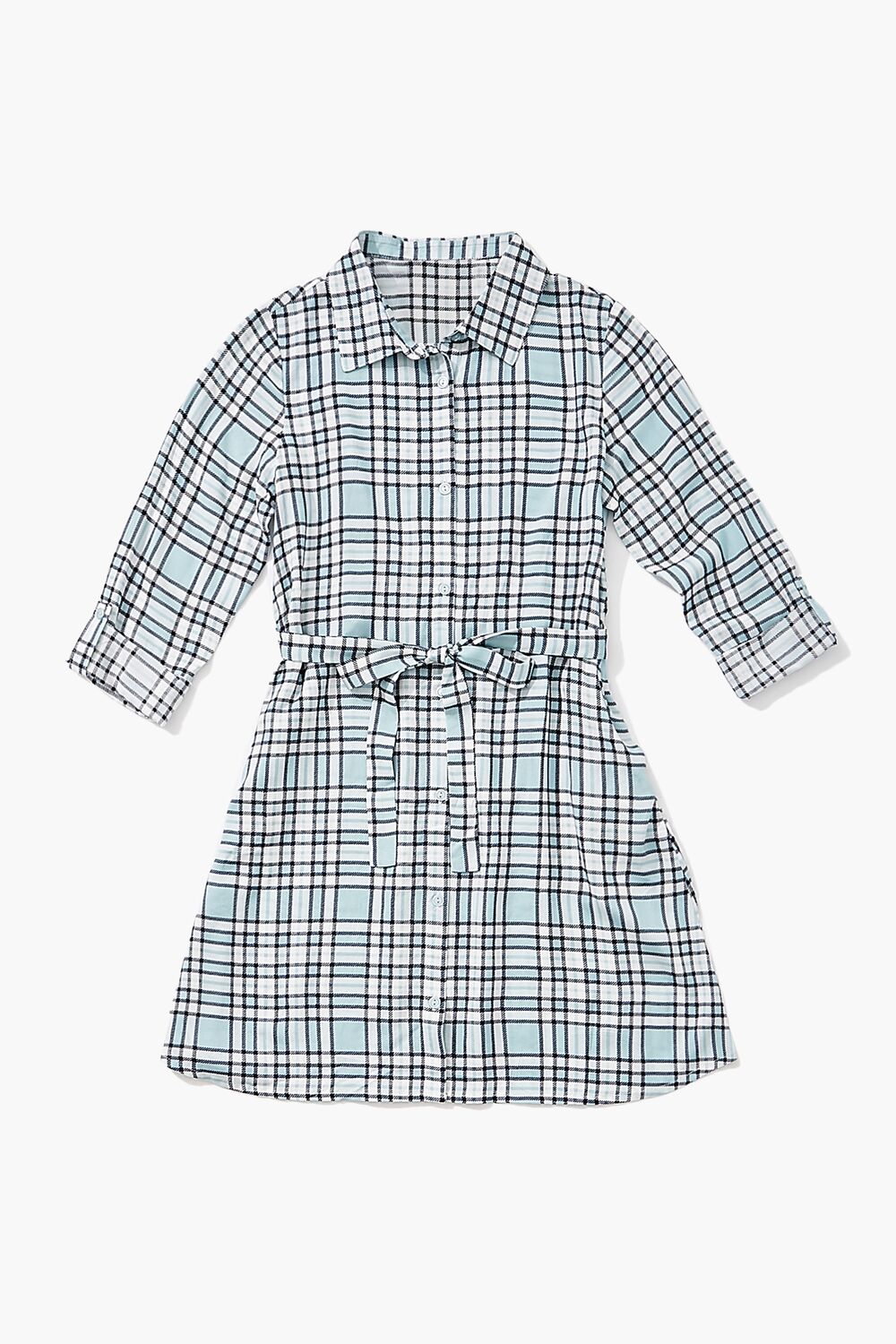 Girls Plaid Shirt Dress (Kids)