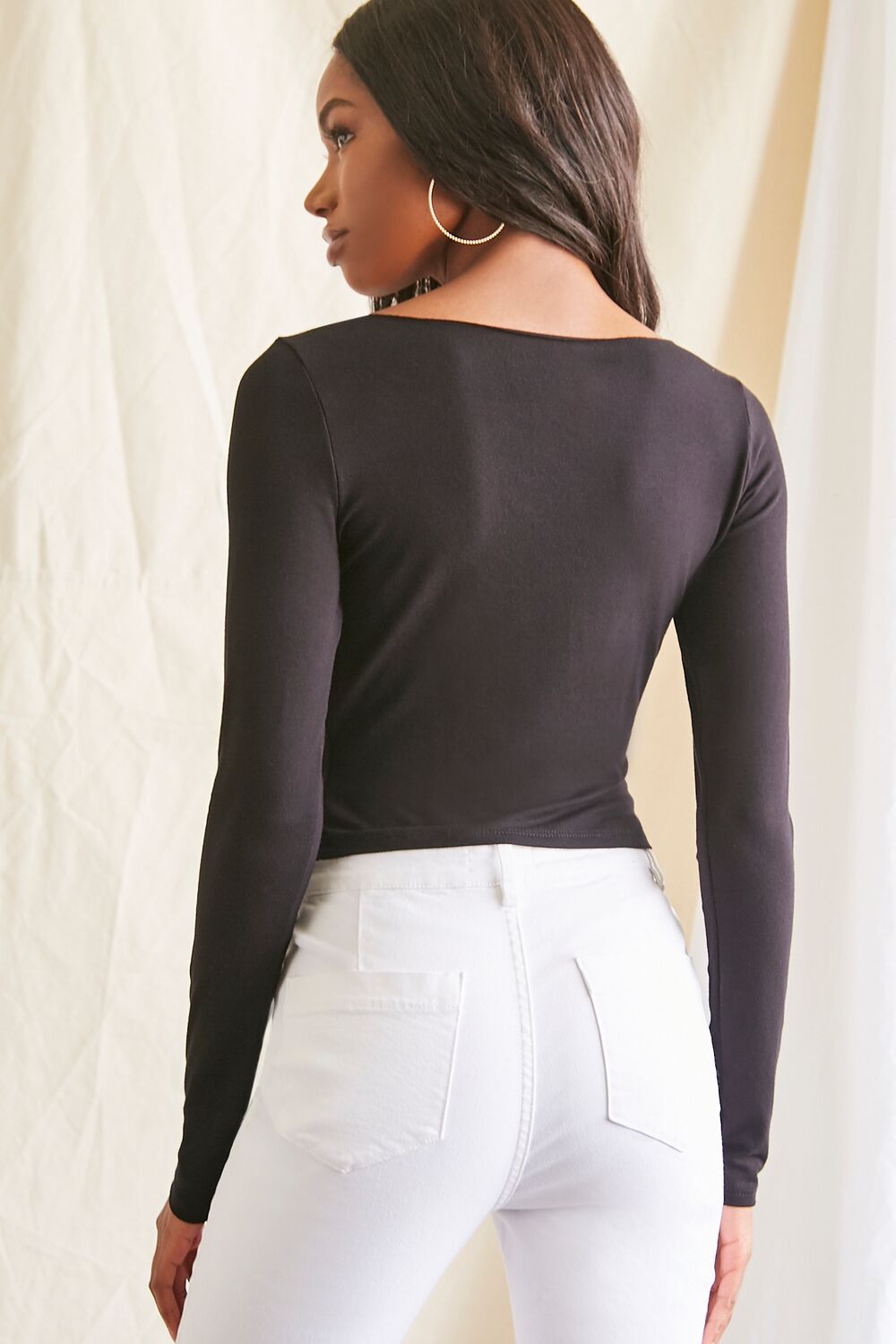 Asymmetrical Buttoned Top