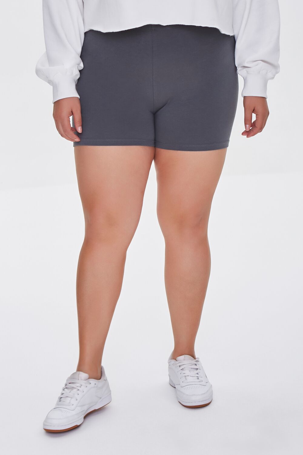 Plus Size Basic Organically Grown Cotton Hot Shorts