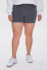 Plus Size Basic Organically Grown Cotton Hot Shorts