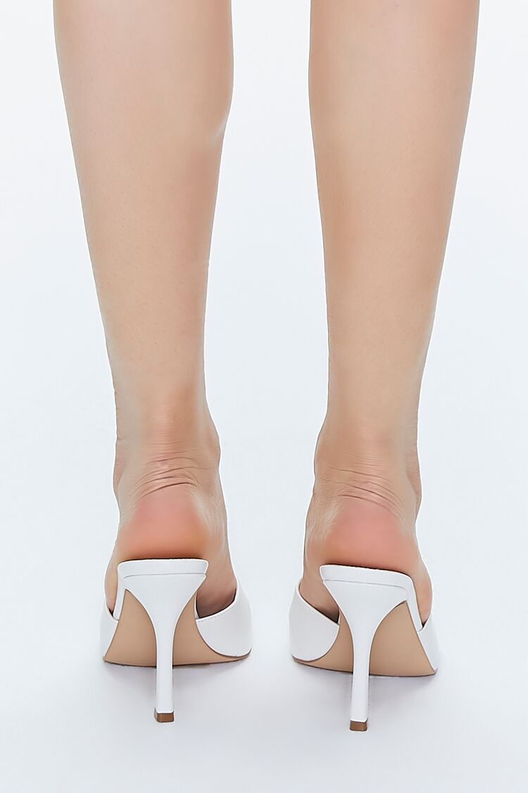 Faux Leather Stiletto Heels (Wide)