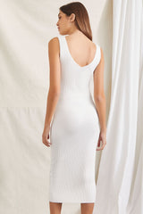 Ribbed Sweater-Knit Dress
