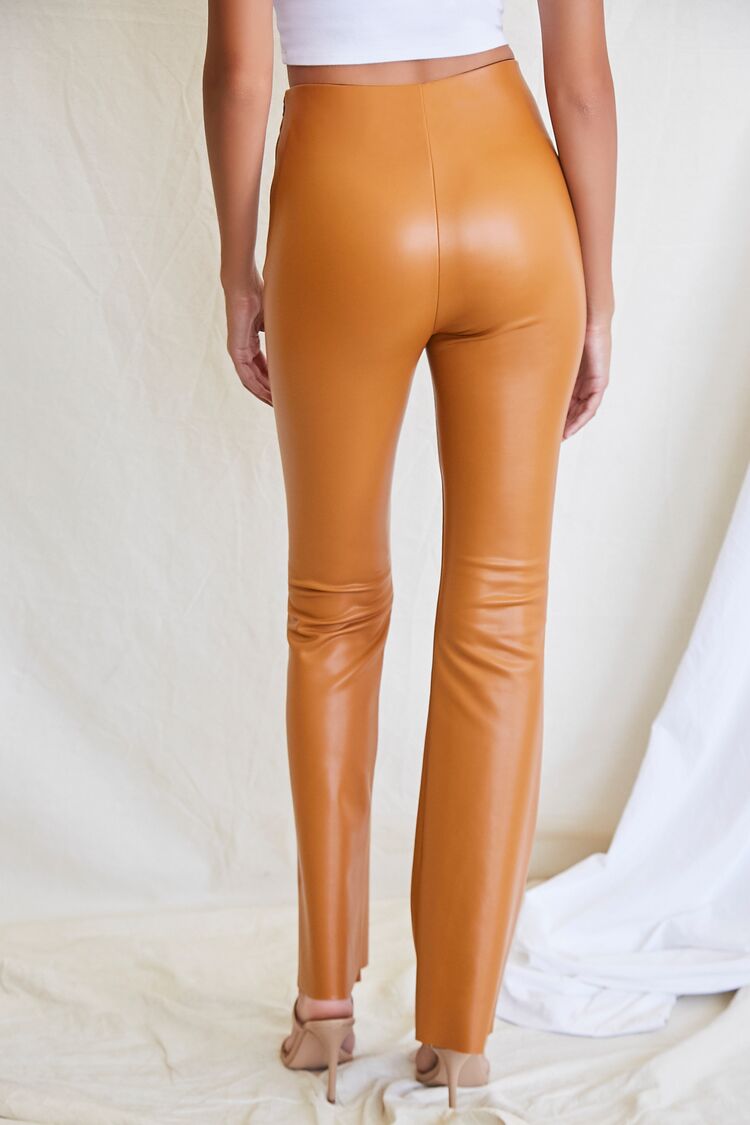 Faux Leather Flare Pants