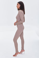 Seamless Mock Neck Jumpsuit