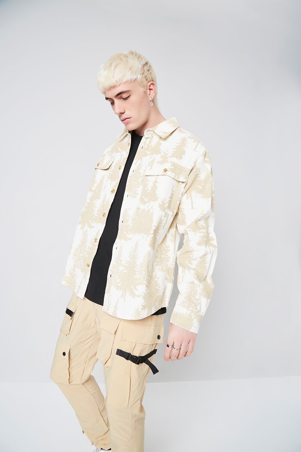 Forest Print Buttoned Shirt
