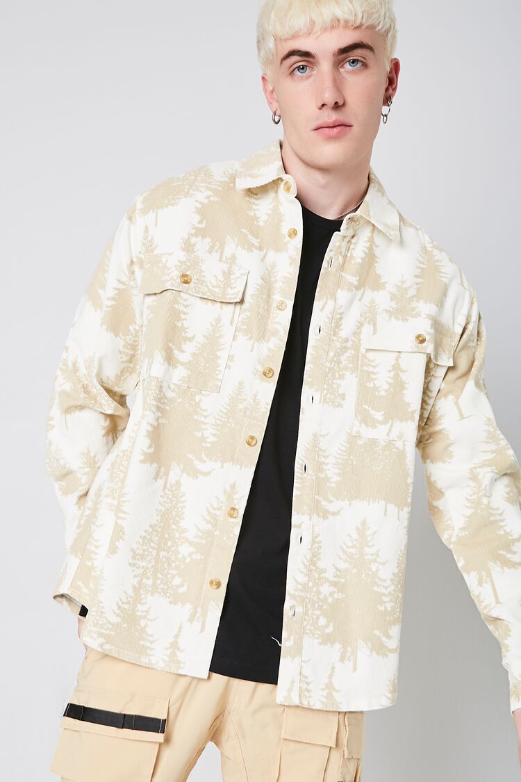 Forest Print Buttoned Shirt