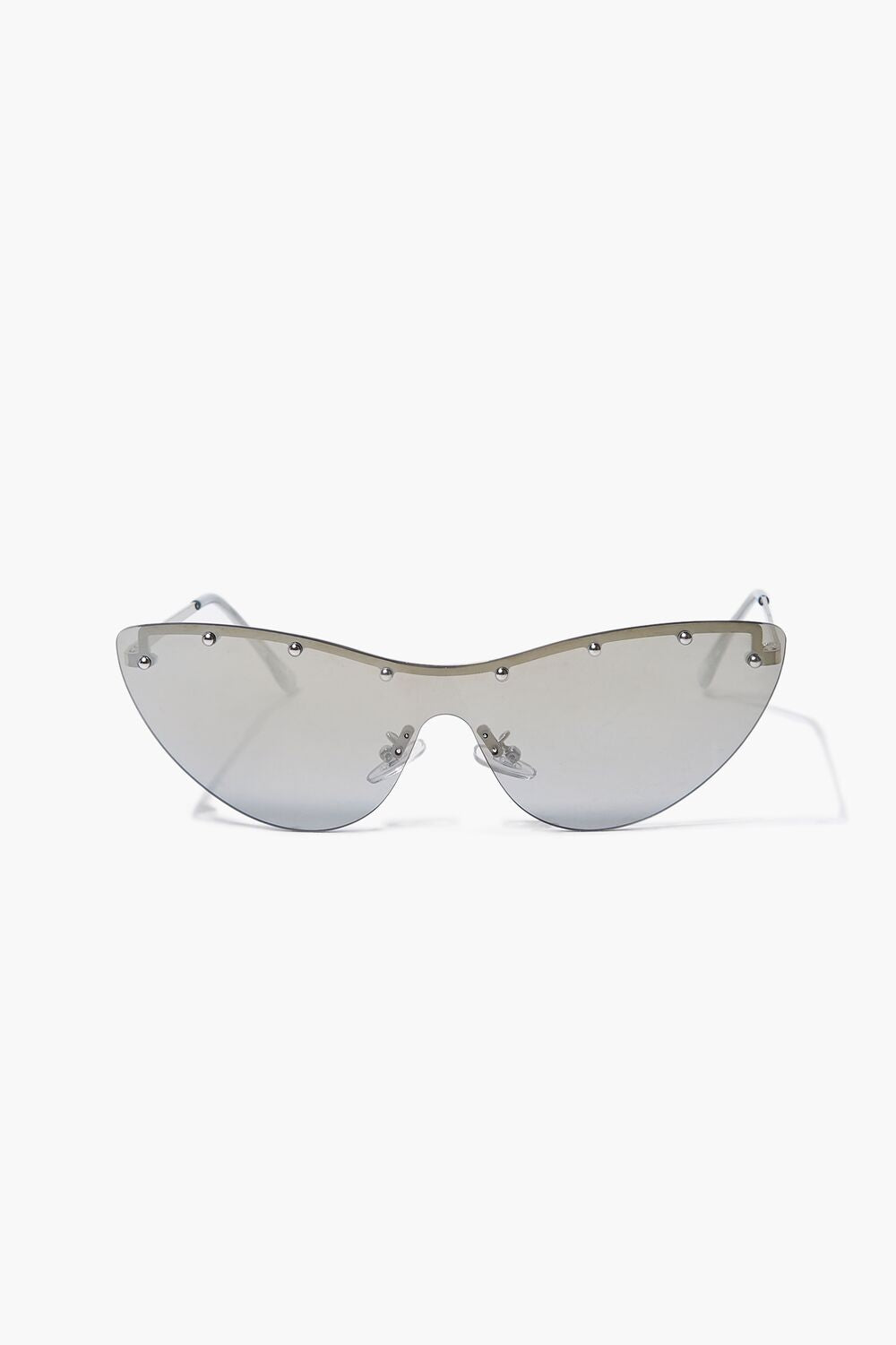 Studded Mirror Cat-Eye Sunglasses