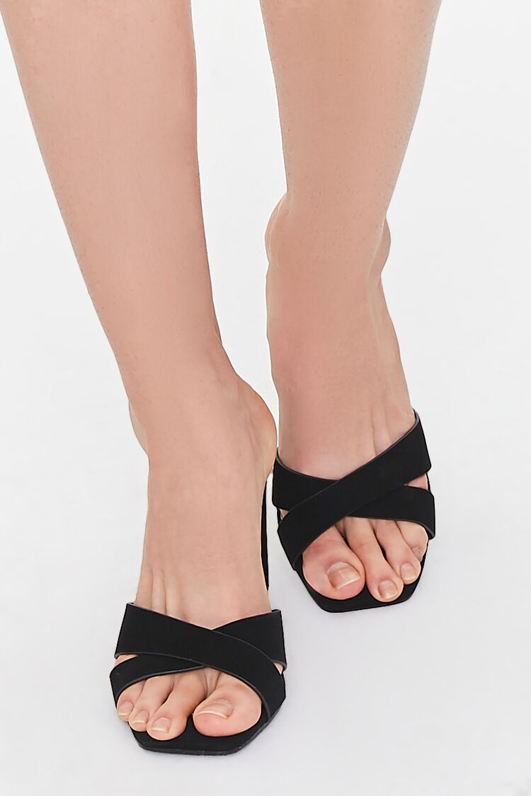 Crisscross Square-Toe Heels