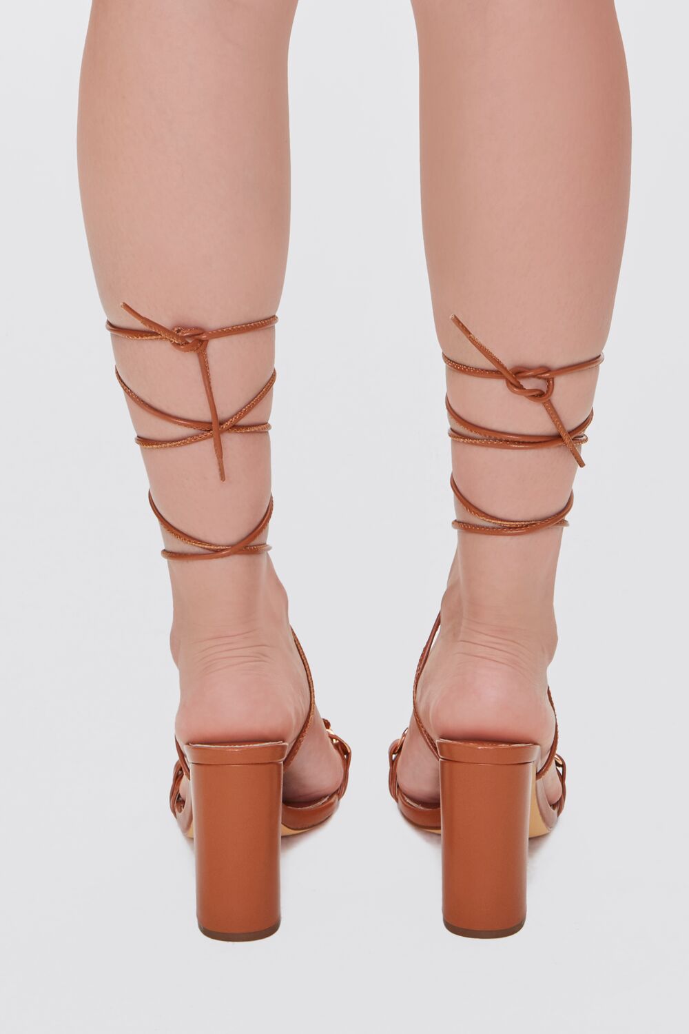 Curb Chain Wraparound Block Heels