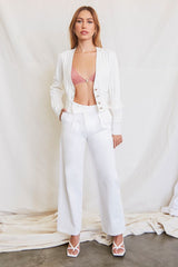 Wide-Ribbed Cardigan Sweater