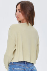 Happy Face Graphic Cropped Tee