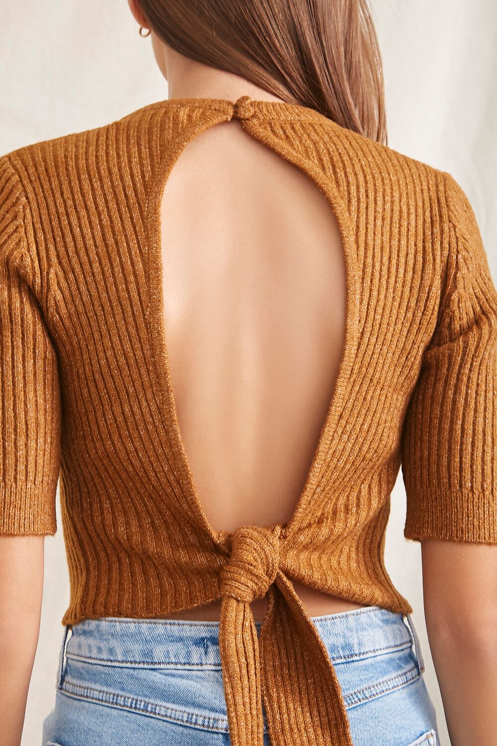 Cutout Sweater-Knit Top