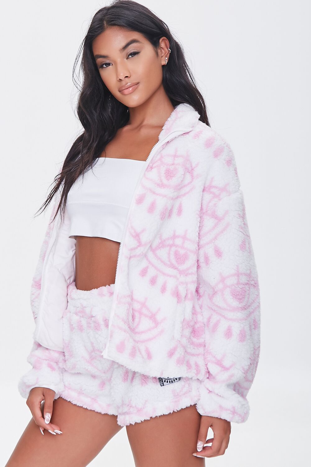 Heart Eye Plush Jacket