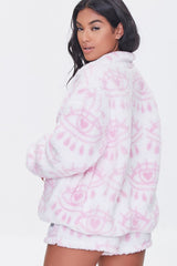 Heart Eye Plush Jacket