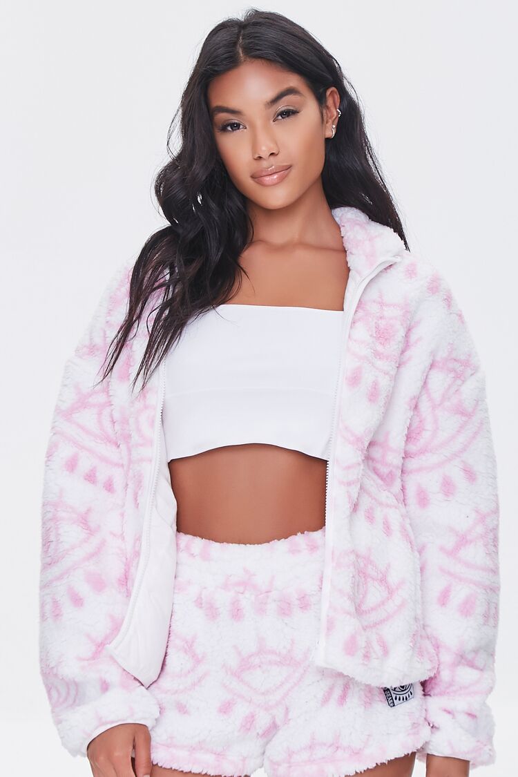 Heart Eye Plush Jacket